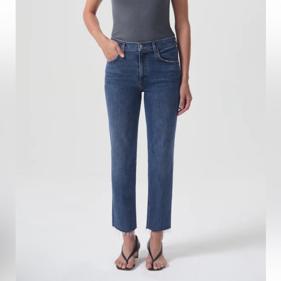 NWT Agolde Kye Mid Rise Straight Crop, Mirage | Size: 22 | Rare Find - Picture 1 of 9